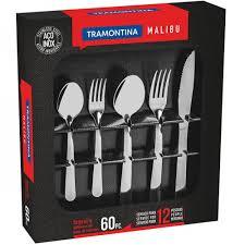 Faqueiro Inox 60 Peças Malibu La Cuisine By Tramontina